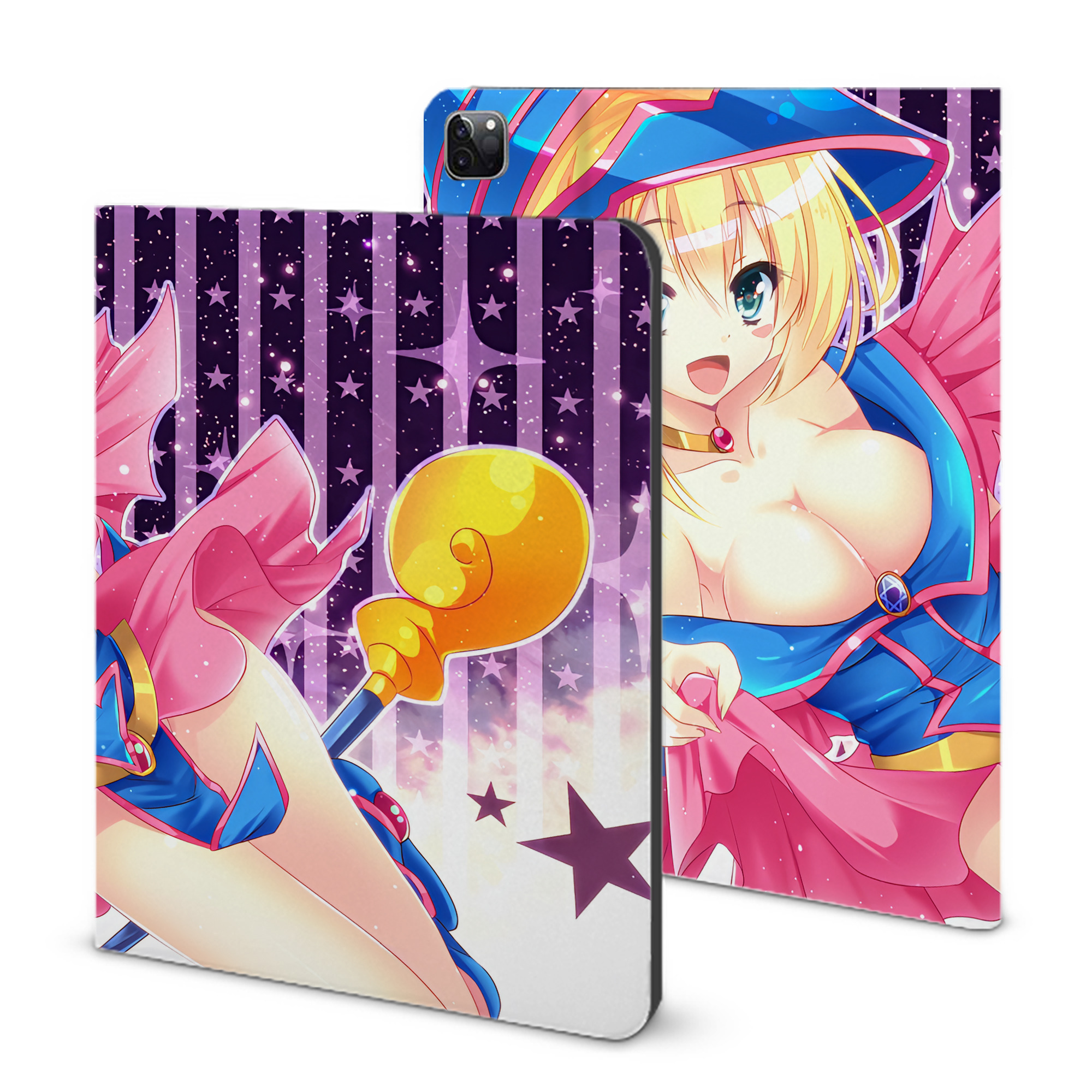 （画像用） 遊☆戯☆王 Yu-Gi-Oh! IPad ケース ブック型 PUレザー TPU 耐衝撃 軽量 薄型 ペン収納なし 全面保護 IPad 各モデル対応